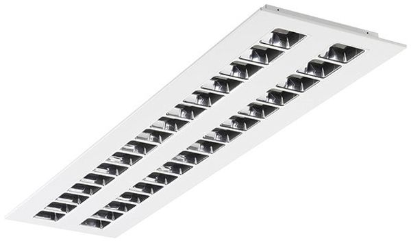 EB-LED-Deckenleuchte Sylvania OPTIX 1250 ALU 27W 3600lm 4000K DIM weiss