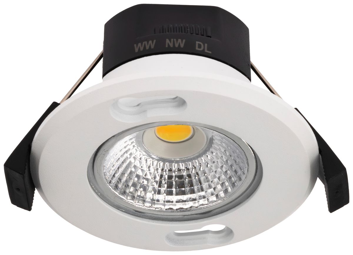 EB-Spot DOTLUX MULTISCREWcs 5W 430lm 3000…5700K IP44 MB DIM Ø50…68×43mm weiss