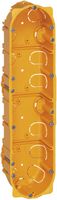 Boîtier pour cloison creuse jaune 8/10 mod.BATIBOX T=40mm