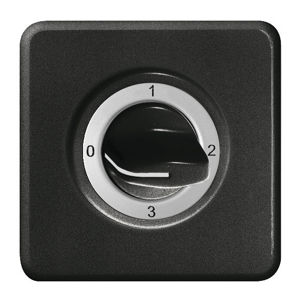 UP-Frontset FH 0-1-2-3 schwarz für Drehschalter