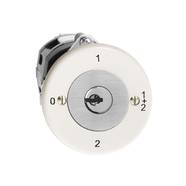 UP-Drehschalter FH 1/1P weiss mit Sicherheitsschloss