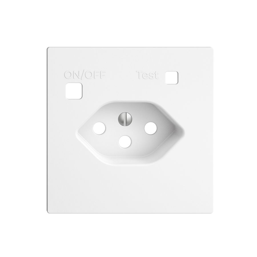 Frontset EDIZIOdue zu FI-Steckdose F, T13, weiss