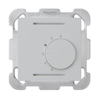 Termostato ambiente INC kallysto grigio chiaro 24V con piastra di fissaggio