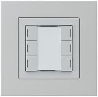 UP-Taster kallysto.pro KNX 6×RGB LED s/e-link hellgrau