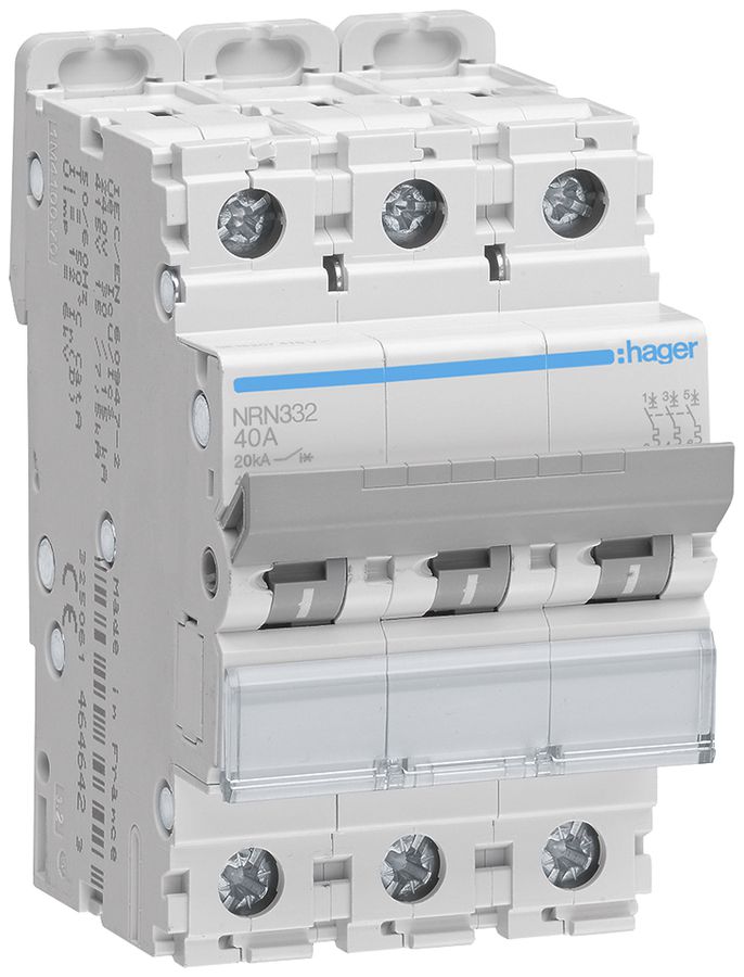 Leitungsschutzschalter Hager MCB 3P 415V Typ C 32A 3TE