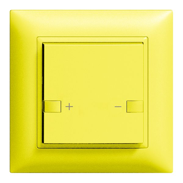 UP-Frontset Universaldimmer 1K/1 T ZEP 88×88mm lemon