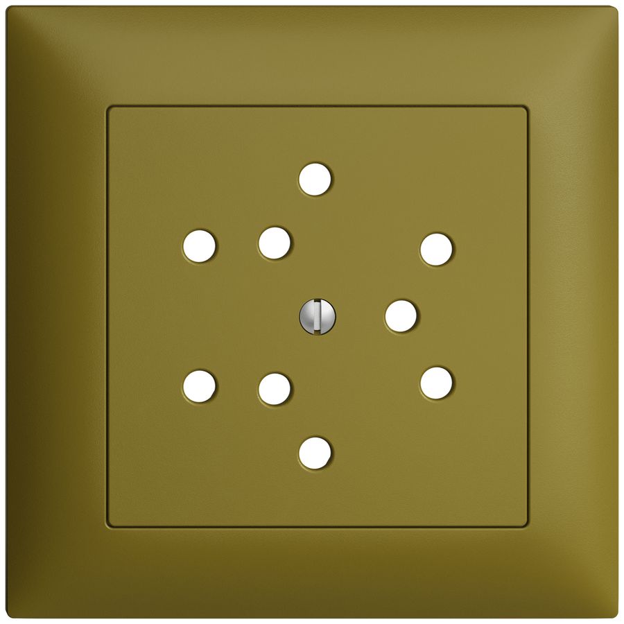 Kit frontal EDIZIOdue olive 88×88mm 3×T12