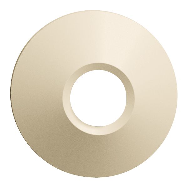 Capot frontal rond EDIZIOdue crema, pour détecteur de mouv.PIRI 360°