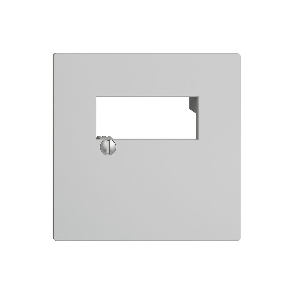 Frontplatte 2×RJ45 EDIZIOdue hellgrau R&M swissline