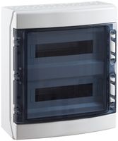 AP-Gehäuse Elcase 436×418×148mm, 2×18 Module, IP65, IK08, 650°C, ABS/PC grau