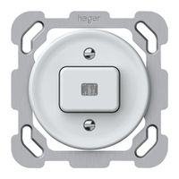 UP-Leuchtdrucktaster origin 1×Taste beleuchtet 1CO 1P 0<1 10A 230V 77×77mm weiss