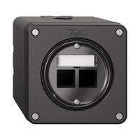 Kit di montaggio NAPU Feller S-One EASYNET, p.2×RJ45, altezza di mont.64 mm, ne