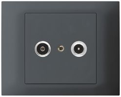 EB-Antennendose kallysto R-TV Bauart T, 14dB, 2GHz anthrazit