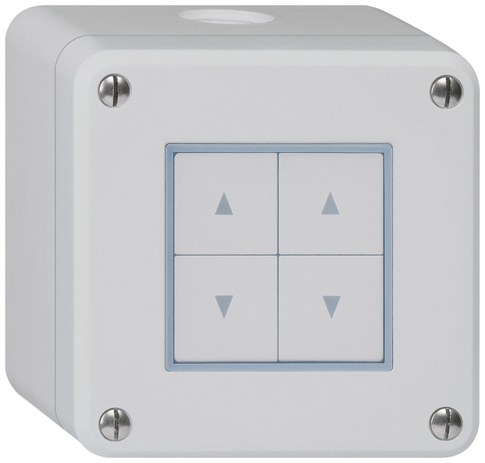 AP-Storentaster robusto IP55 grau mit 4 Funktionstasten