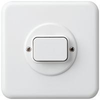 UP-Frontset basico 86×86mm weiss für Babyswitch/Kurzhub-Lichtr.