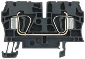 Durchgangs-Reihenklemme Weidmüller ZDU 4 SW Zugfeder 4mm² TS35 schwarz,