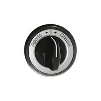 Frontset Aperto-I-Chiuso schwarz für Schwenktaster FH