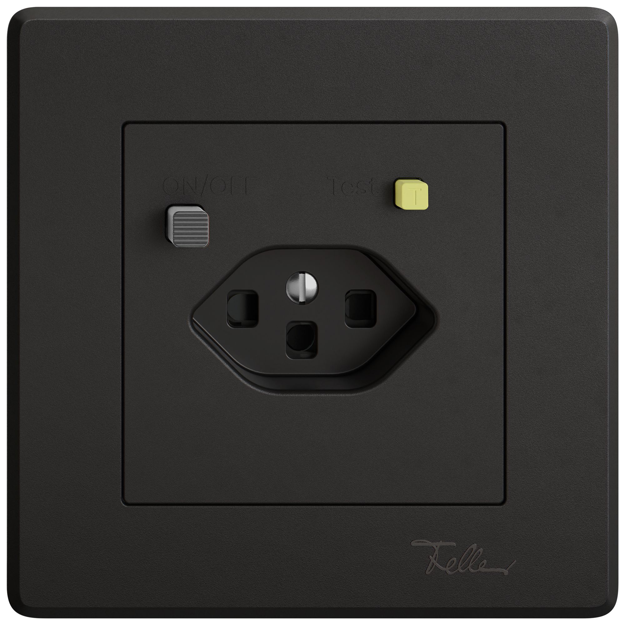 UP-Steckdose FI EDIZIO.liv  1×T23 mit Shutter sz