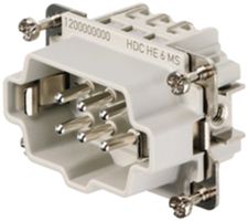 Stifteinsatz Weidmüller HDC HE 500V 24A 6L Schraubanschluss Gr.3