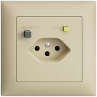 Prise ENC EDIZIOdue T13 FI 30mA FMI, vanille