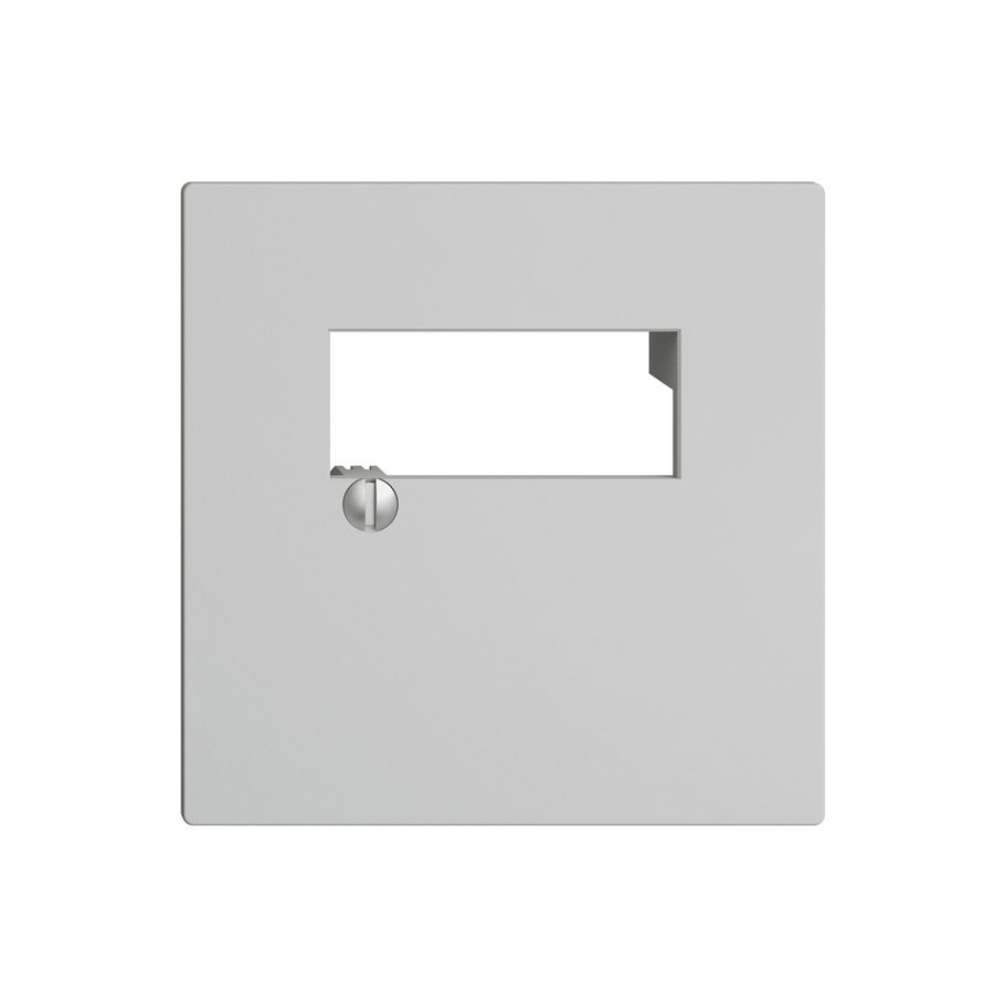 Frontplatte 2×RJ45 EDIZIOdue hellgrau R&M swissline