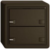 AP-KNX-Taster RGB EDIZIO.liv SNAPFIX® Temperaturfüh.RGB-LED 2×T 2-Tbed.br