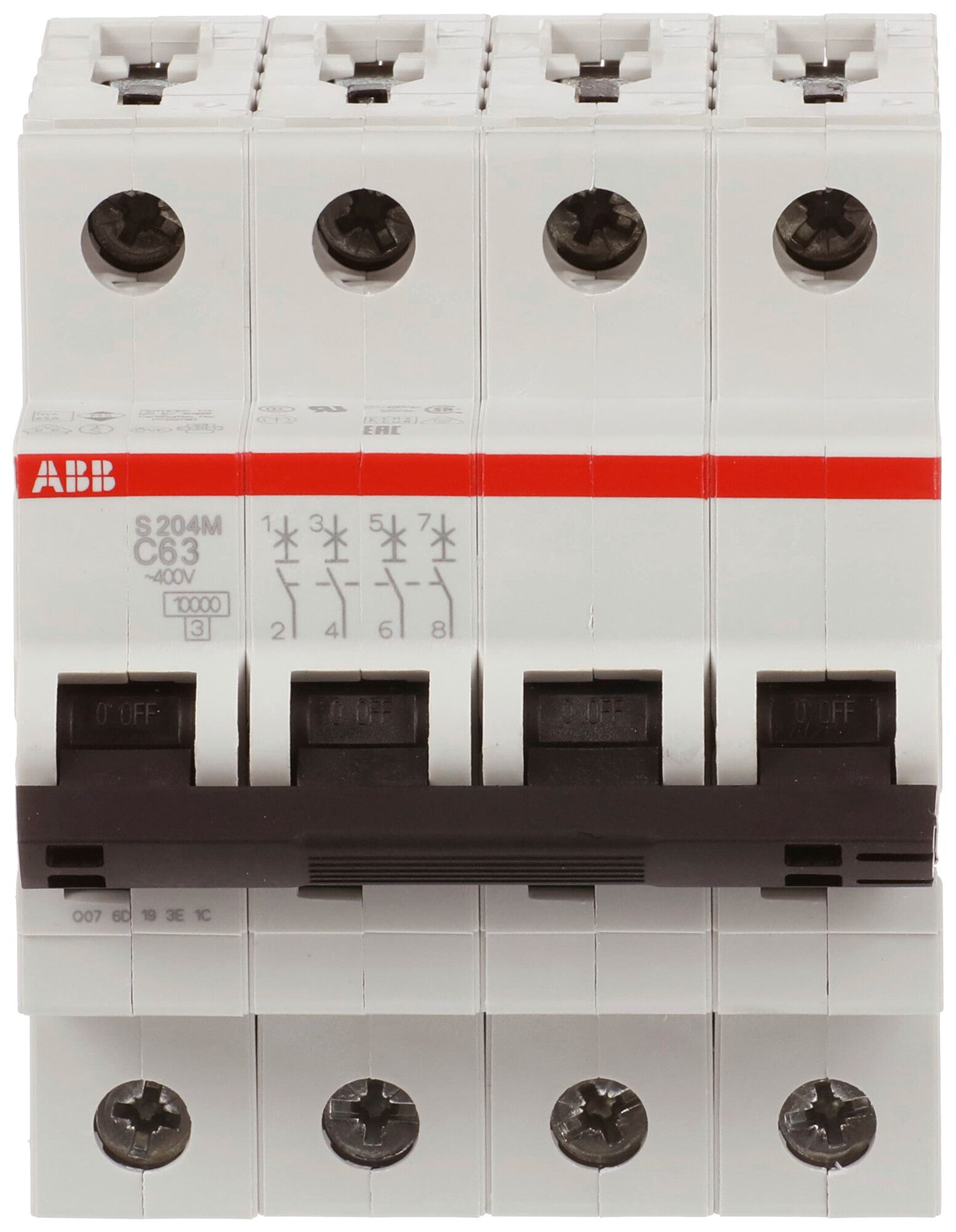 Leitungsschutzschalter ABB S204M-C63 63A C 10kA