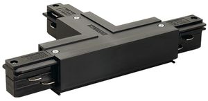T-Verbinder SLV für Stromschiene EUTRAC, Erde rechts schwarz
