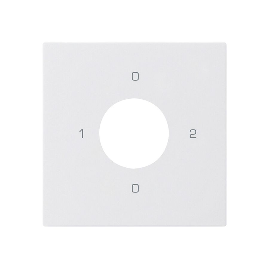Kit frontale per interruttore a chiave S2 60×60mm kallysto 0-1-0-2 bianco