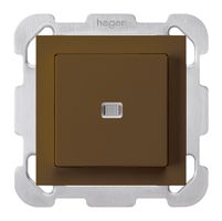 UP-Leuchtdruckschalter kallysto 6/1L braun