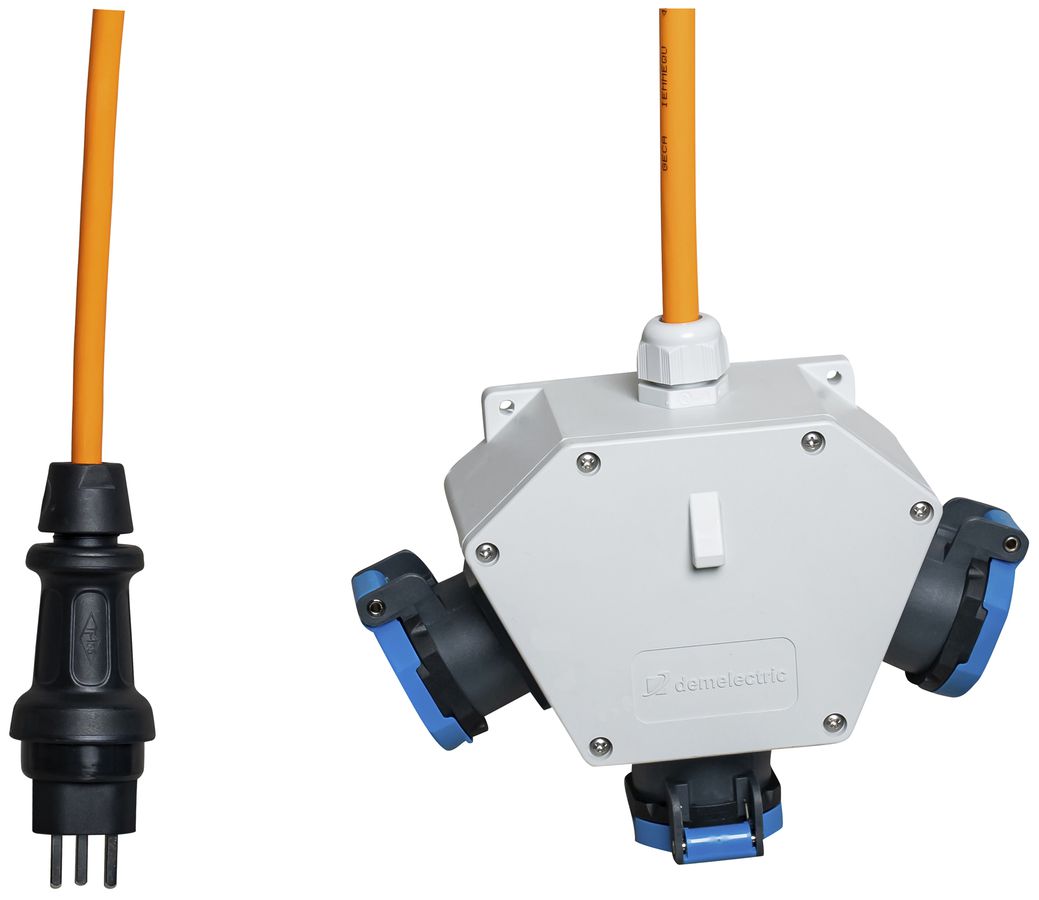 Deviatore incrociato DEM DB34226 3×T23 1.5m 3×2.5mm² spina T23