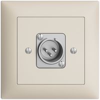 Prise de raccordement XLR avec fiche EDIZIOdue crema