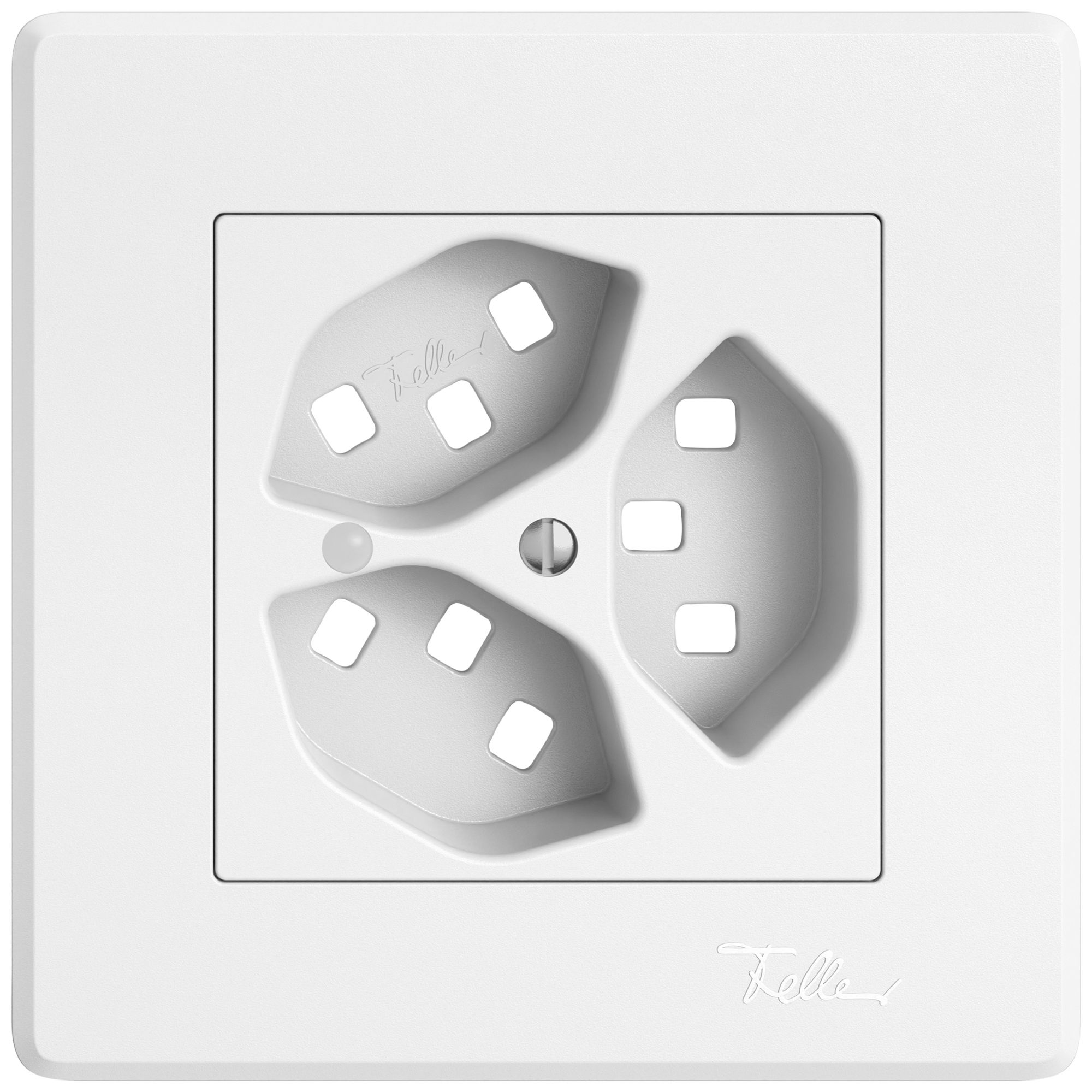 UP-Montageset EDIZIO.liv SNAPFIX® für 3×T23 mit Frontlinse ws