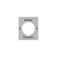 Disco indicatore 0-Winter-0-Sommer per interr.a chiave FLF FH