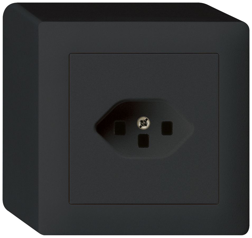 Prise AP kallysto T23 noir bornes enfichables