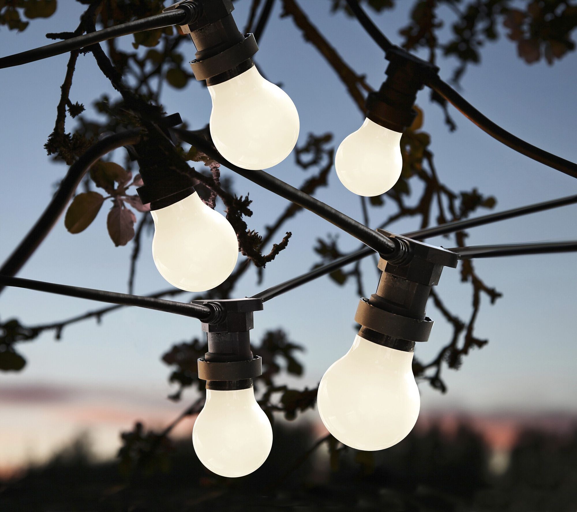 Lichterkette M. Schönenberger 230V 10W 10×LED E27 warmweiss 10m IP44 T13 IP55