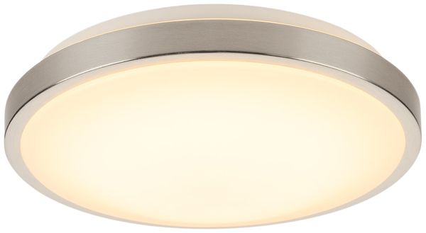 Plafoniera LED SLV MARONA, 12W 1200lm 3000K acciaio spazzolato