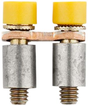 Querverbinder Weidmüller Q WDL2.5S geschraubt 2L Raster 6.1mm isoliert 24A gelb