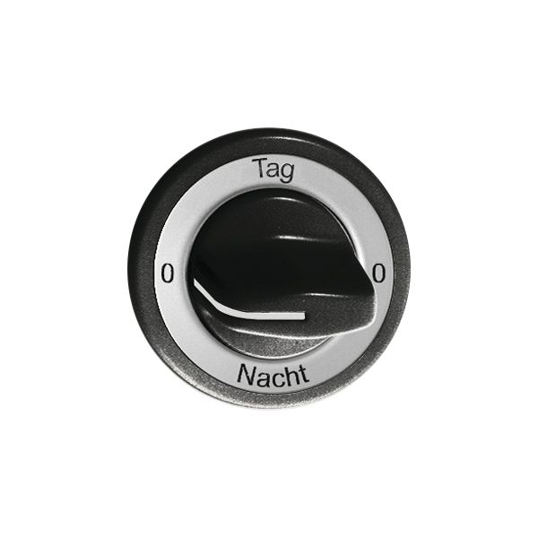Kit frontal 0-Tag-0-Nacht noir pour interrupteur rotatif