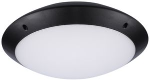 Plafoniera LED Sylvania START SURFACE 12W 1150lm 3000K IP66 cp Ø300mm nero