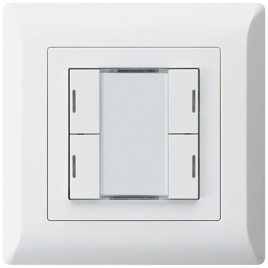 UP-Taster kallysto.line KNX 4×RGB LED s/e-link weiss