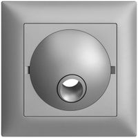 UP-Frontset EDIZIOdue silver 88×88mm für Anschlussdose