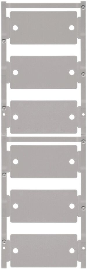 Marcatore per apparecchi Weidmüller MultiCard CC 30×60mm PA66 grigio