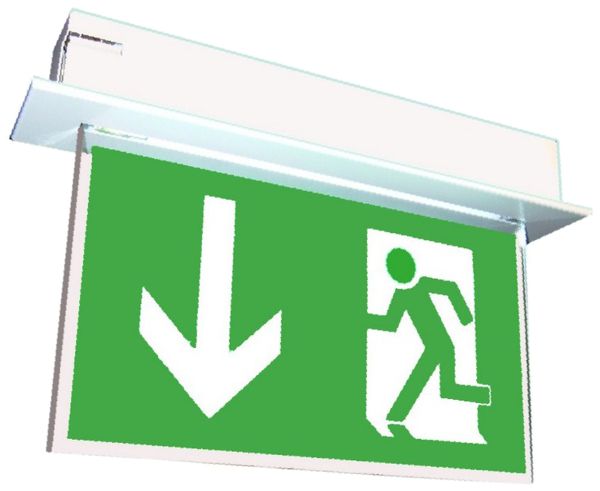 Luminaire de secours ELED 12 PE+T 368×235×70mm