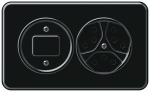 Combinaison ENC origin sch 3/1L + 3×T13 148×88mm noir