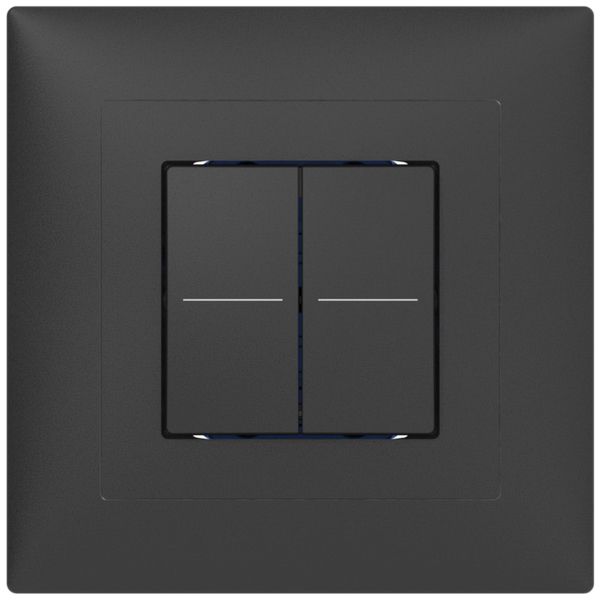 Senseur poussoir ENC ABB Sidus KNX Basic type-B, 2/4, anthracite