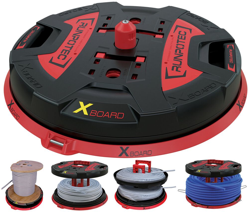 Kabelabrollgerät RUNPOTEC X-Board XB500 für Ø500mm max.800kg