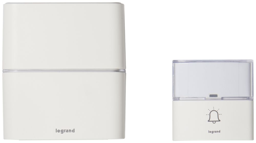 Funk-Gong Legrand Premium MP3 200m, 3V, mit Klingeltaster, weiss