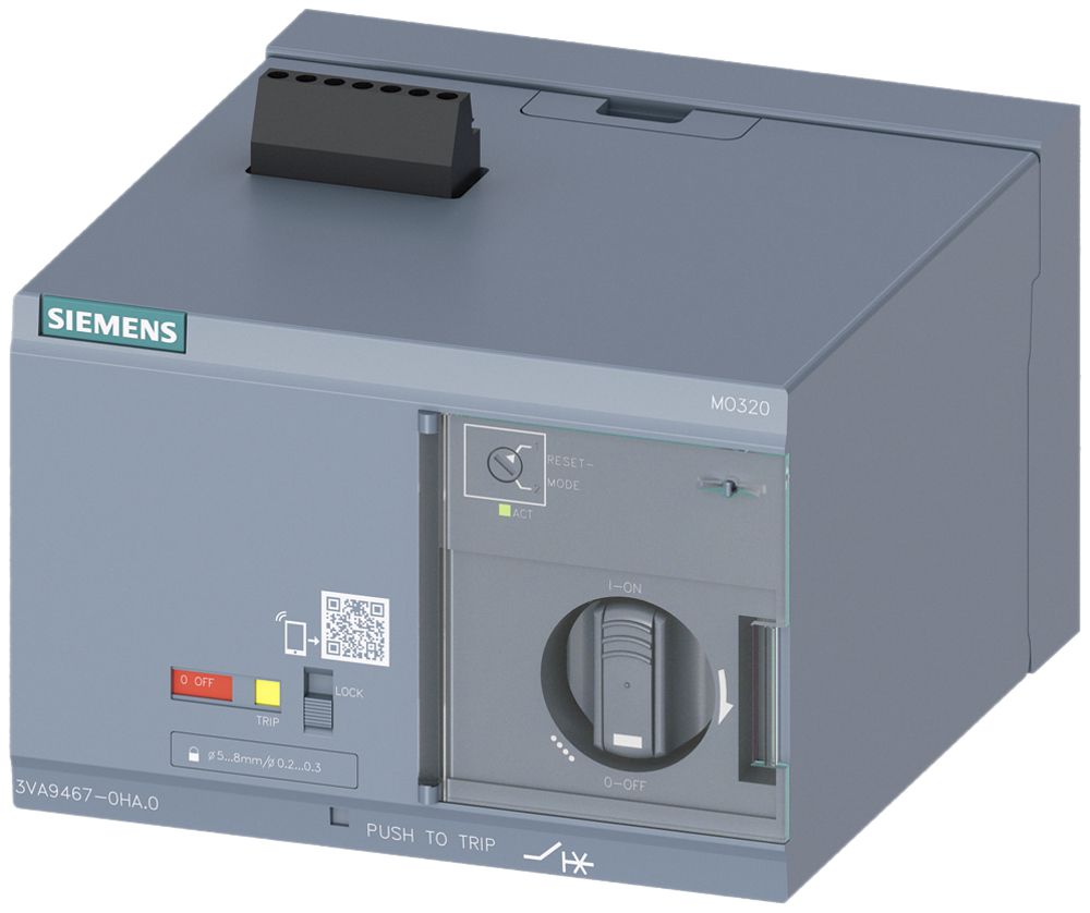 Azionatore a motore Siemens SENTRON per 3VA1/2 400…630, 24…60VDC