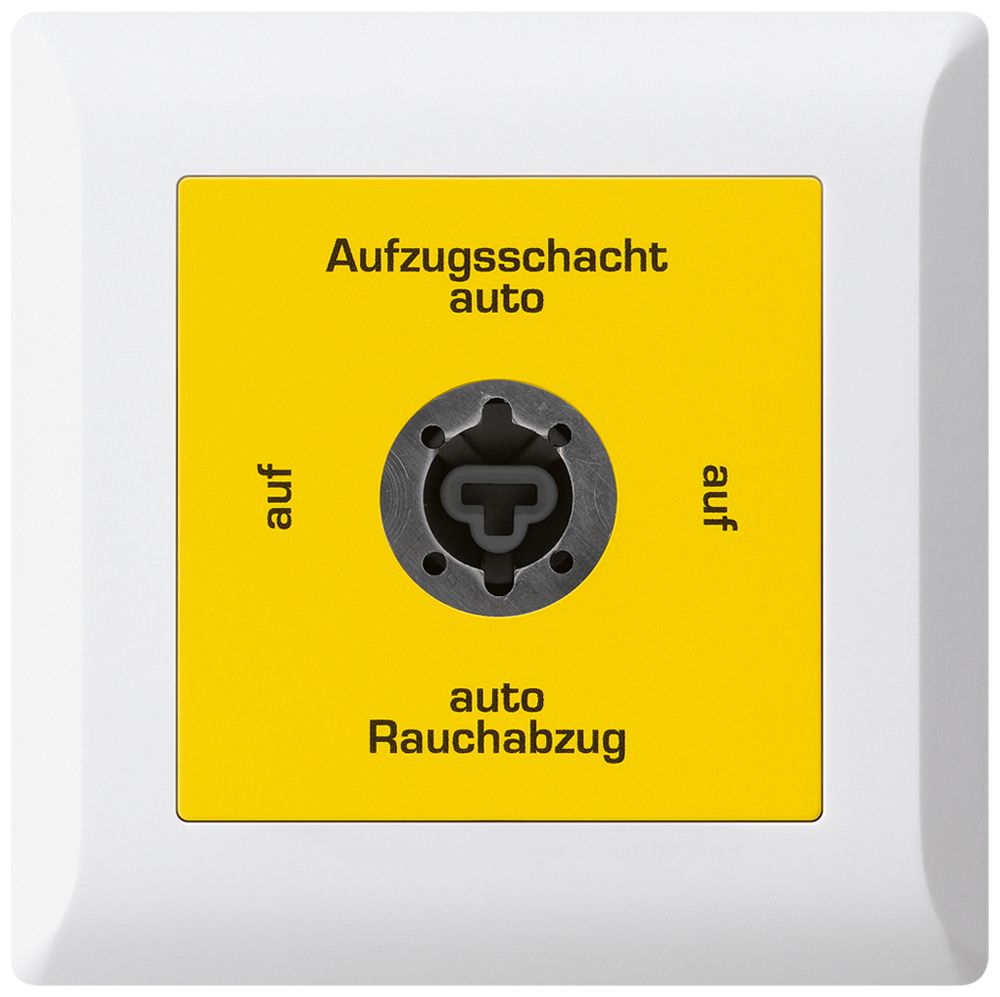 UP-Schlüsselschalter kallysto.line für Rauchabzug Text deutsch weiss